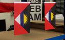 Antigua und Barbuda - Minifahne 15 x 22 cm