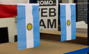Argentinien - Minifahne 15 x 22 cm