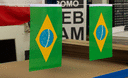 Brasilien - Minifahne 15 x 22 cm