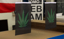 Cannabis - Minifahne 15 x 22 cm