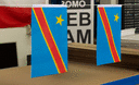 Demokratische Republik Kongo - Minifahne 15 x 22 cm