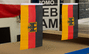 Deutschland Dienstflagge - Minifahne 15 x 22 cm