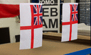 Großbritannien White Ensign - Minifahne 15 x 22 cm