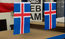 Islande - Fanion 15 x 22 cm