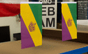 Mardi Gras - Minifahne 15 x 22 cm