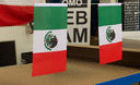 Mexique Fanion 15 x 22 cm