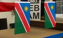 Namibia - Minifahne 15 x 22 cm
