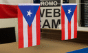 Puerto Rico - Minifahne 15 x 22 cm