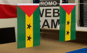 Sao Tomé e Principé - Fanion 15 x 22 cm