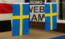 Suède - Fanion 15 x 22 cm