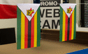 Simbabwe - Minifahne 15 x 22 cm