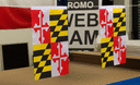 Maryland - Satin Flagge 15 x 22 cm