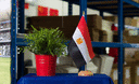 Ägypten - Holz Tischflagge 15 x 22 cm