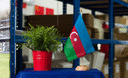 Aserbaidschan - Holz Tischflagge 15 x 22 cm