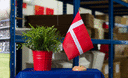 Dänemark - Holz Tischflagge 15 x 22 cm