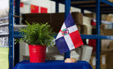 Dominikanische Republik - Holz Tischflagge 15 x 22 cm