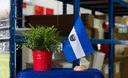 El Salvador - Holz Tischflagge 15 x 22 cm