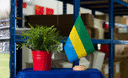 Gabon - Table Flag 6x9", wooden
