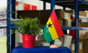 Ghana - Holz Tischflagge 15 x 22 cm