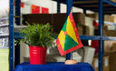 Grenada - Holz Tischflagge 15 x 22 cm