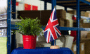 Royaume-Uni - Drapeau de table 15 x 22 cm, bois