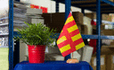 Northumberland - Holz Tischflagge 15 x 22 cm
