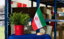Iran - Holz Tischflagge 15 x 22 cm