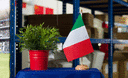 Italie - Drapeau de table 15 x 22 cm, bois