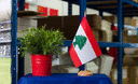 Libanon - Holz Tischflagge 15 x 22 cm