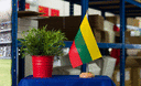 Litauen - Holz Tischflagge 15 x 22 cm