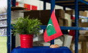 Malediven - Holz Tischflagge 15 x 22 cm