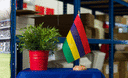 Mauritius - Table Flag 6x9", wooden