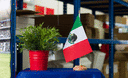 Mexique - Drapeau de table 15 x 22 cm, bois