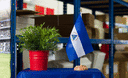 Nicaragua - Table Flag 6x9", wooden