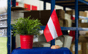Österreich - Holz Tischflagge 15 x 22 cm
