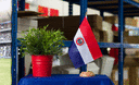 Paraguay - Drapeau de table 15 x 22 cm, bois