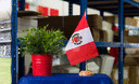 Peru - Holz Tischflagge 15 x 22 cm