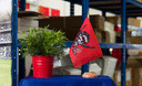 Pirate rouge - Drapeau de table 15 x 22 cm, bois