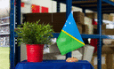 Solomon Islands - Table Flag 6x9", wooden
