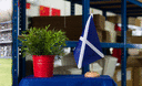 Schottland navy - Holz Tischflagge 15 x 22 cm