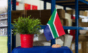 Afrique du Sud - Drapeau de table 15 x 22 cm, bois