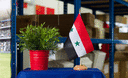 Syrie - Drapeau de table 15 x 22 cm, bois