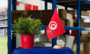 Tunesien - Holz Tischflagge 15 x 22 cm