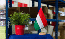 Hongrie - Drapeau de table 15 x 22 cm, bois