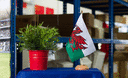Wales - Holz Tischflagge 15 x 22 cm