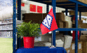 Arkansas - Satin Tischflagge 15 x 22 cm