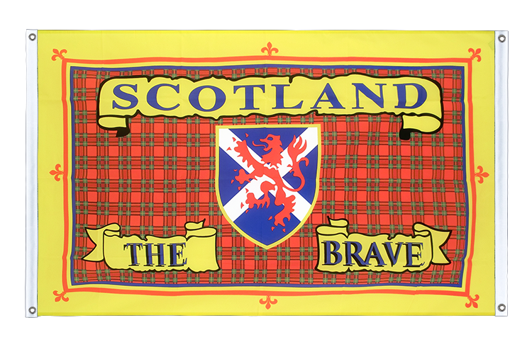 Schottland Scotland The Brave - Bannerfahne 90 x 150 cm, Querformat