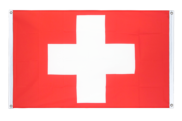 Schweiz Bannerfahne 90 x 150 cm, Querformat