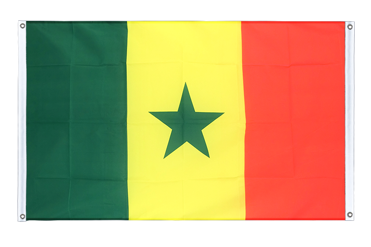 Senegal - Banner Flag 3x5 ft, landscape