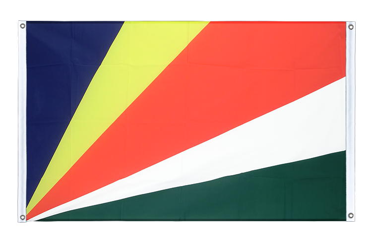 Seychellen - Bannerfahne 90 x 150 cm, Querformat